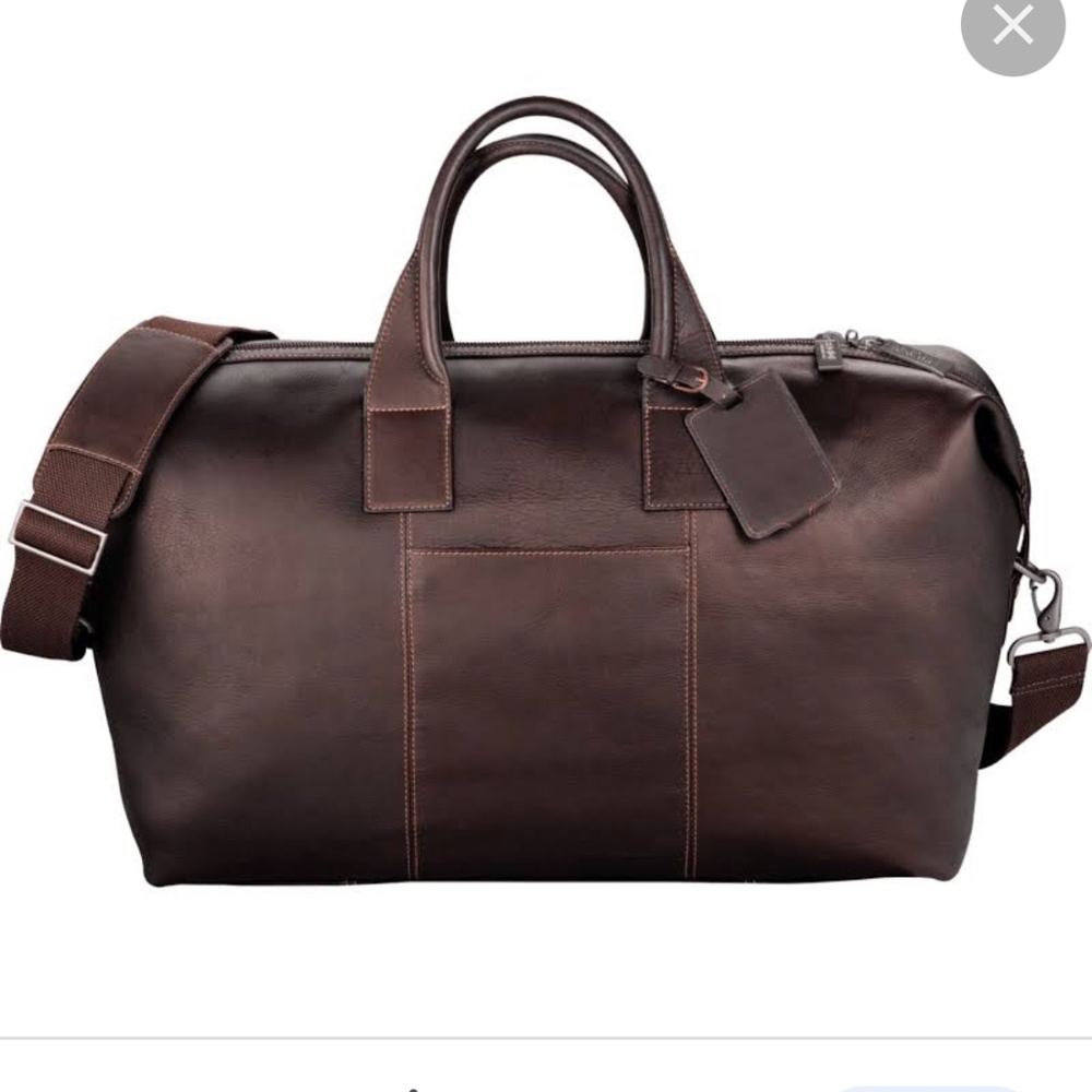 Kenneth Cole reaction Columbian leather duffel bag
